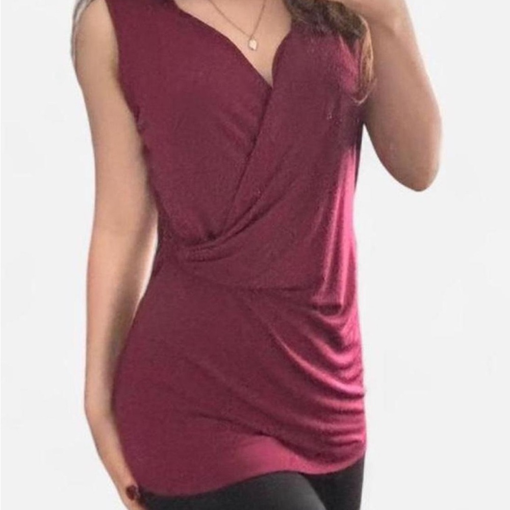 Vintage Romantic Burgundy Draped Top🍷